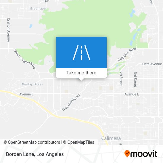 Mapa de Borden Lane