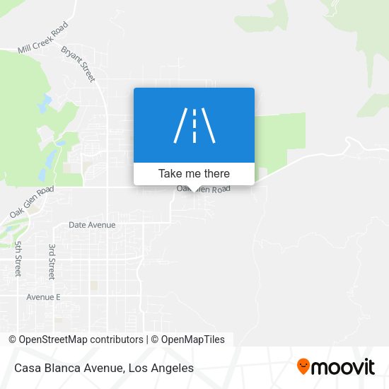 Casa Blanca Avenue map