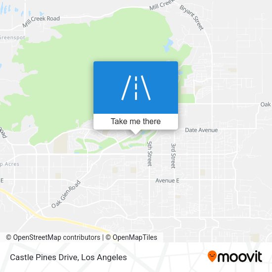 Castle Pines Drive map