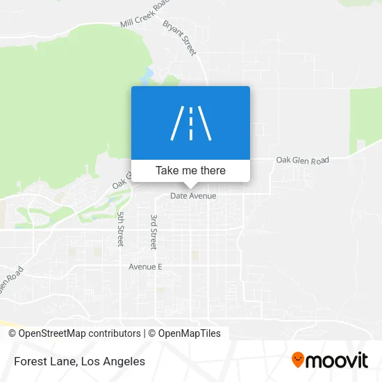 Forest Lane map