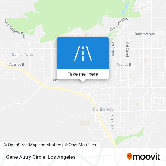 Gene Autry Circle map