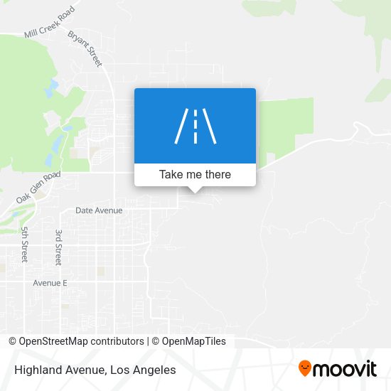 Mapa de Highland Avenue