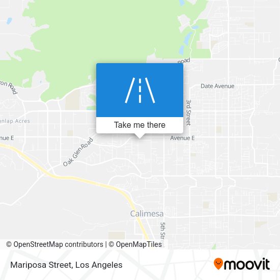 Mapa de Mariposa Street