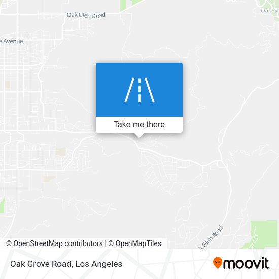 Mapa de Oak Grove Road