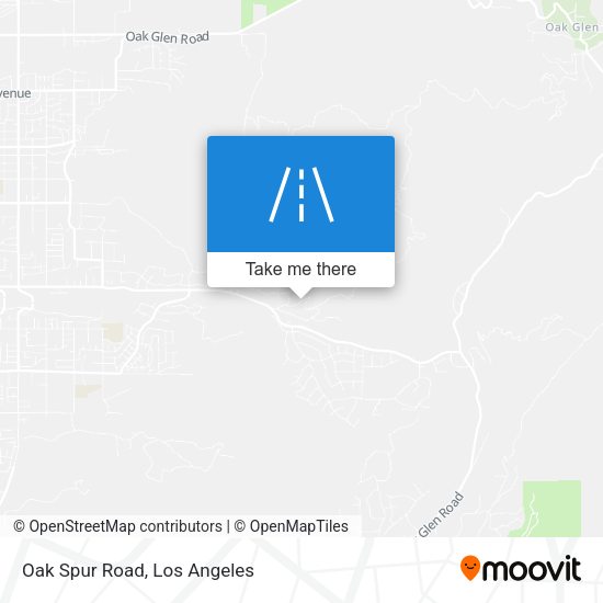 Oak Spur Road map