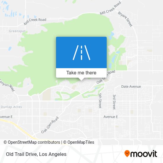 Old Trail Drive map
