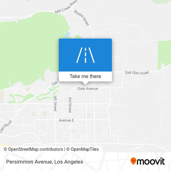 Persimmon Avenue map