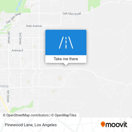 Mapa de Pinewood Lane