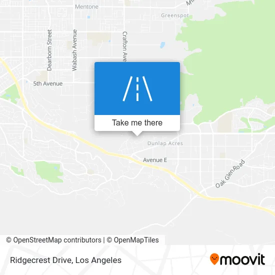 Ridgecrest Drive map