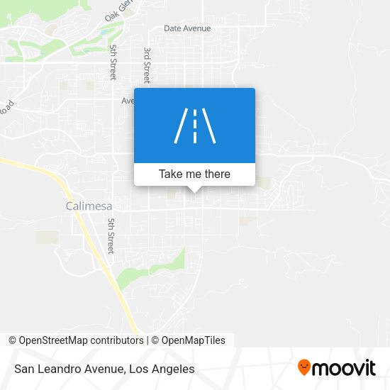 San Leandro Avenue map