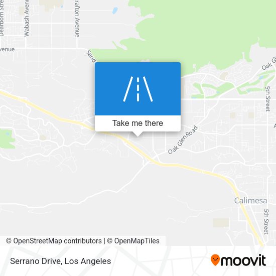 Mapa de Serrano Drive