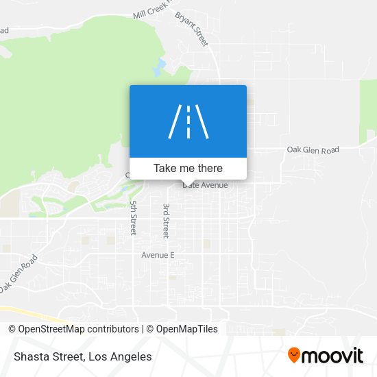 Mapa de Shasta Street