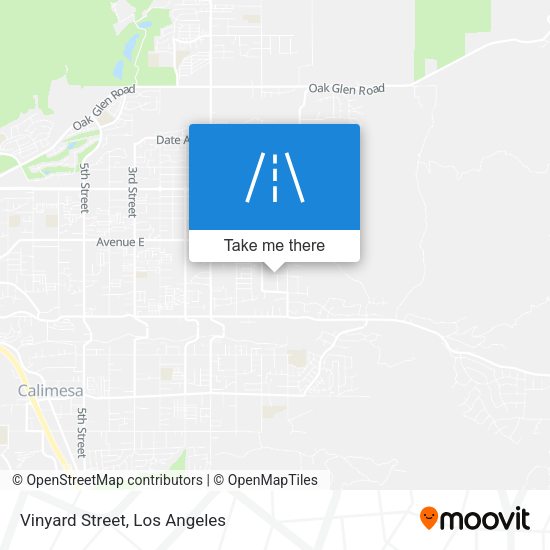 Vinyard Street map