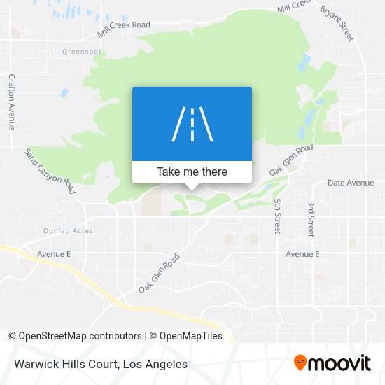 Mapa de Warwick Hills Court