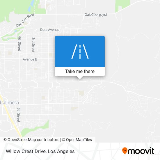 Mapa de Willow Crest Drive