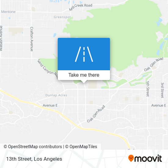 Mapa de 13th Street