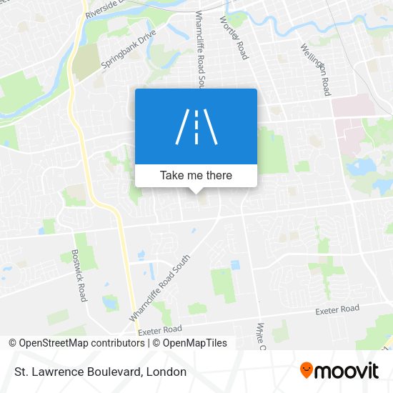 St. Lawrence Boulevard map