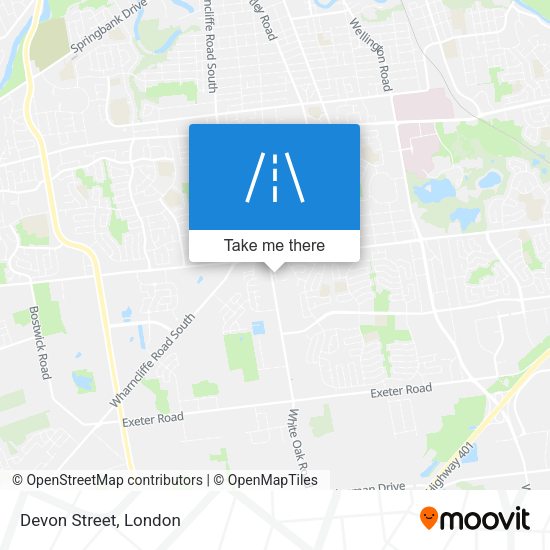 Devon Street map