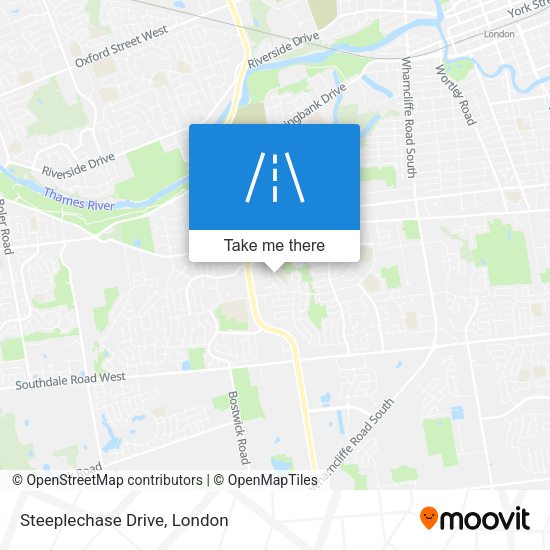 Steeplechase Drive map