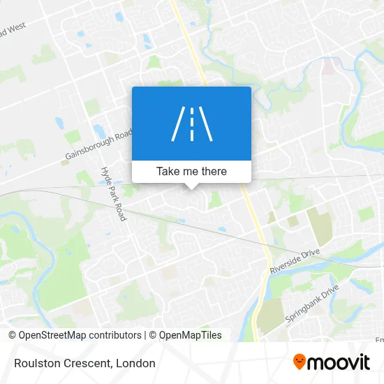 Roulston Crescent map