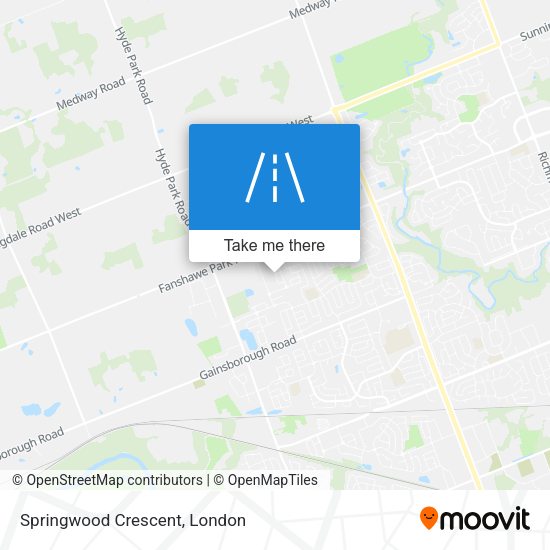 Springwood Crescent map