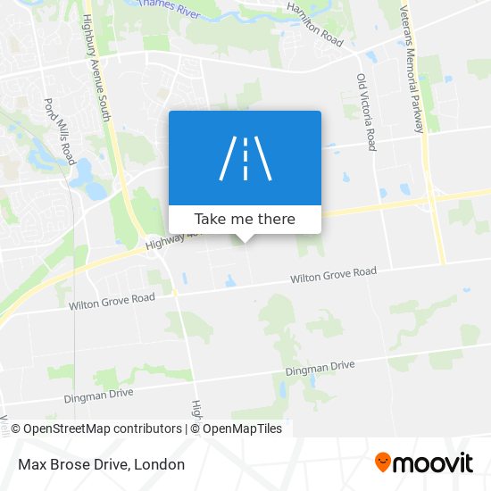 Max Brose Drive map