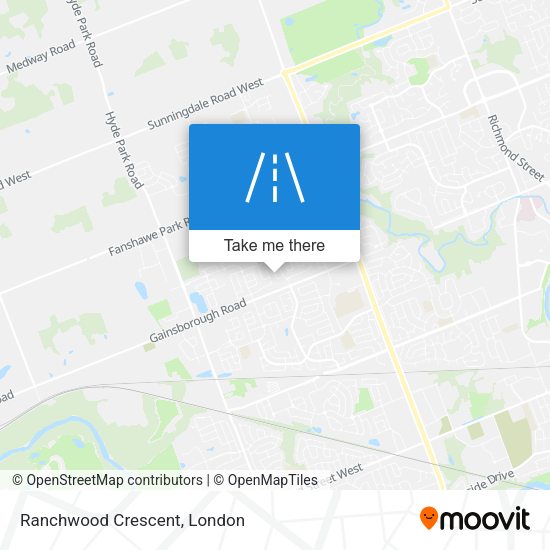 Ranchwood Crescent map