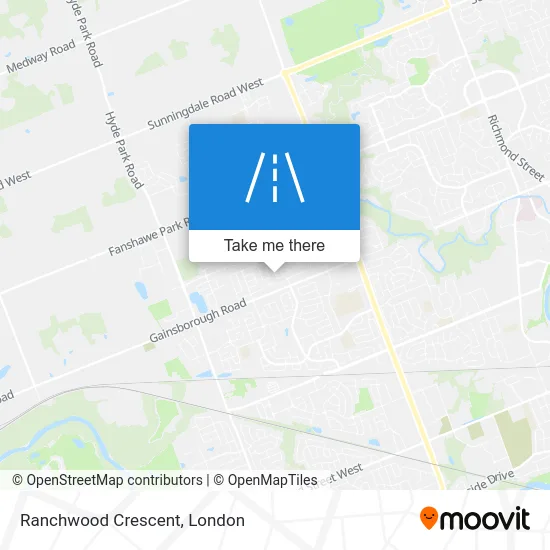 Ranchwood Crescent map