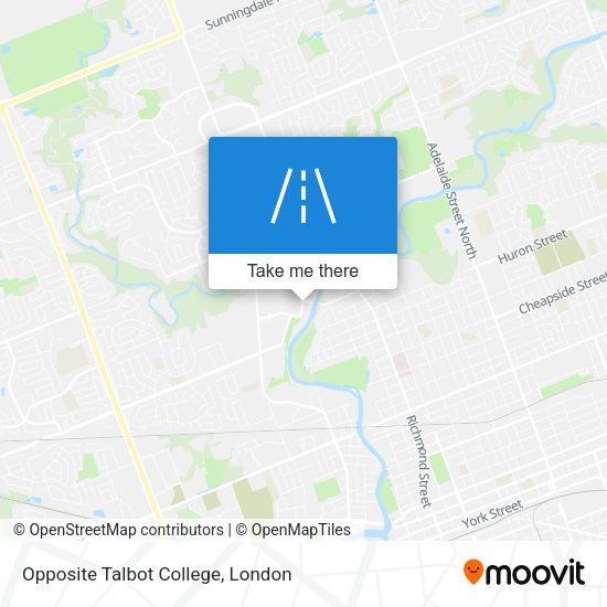 Opposite Talbot College map