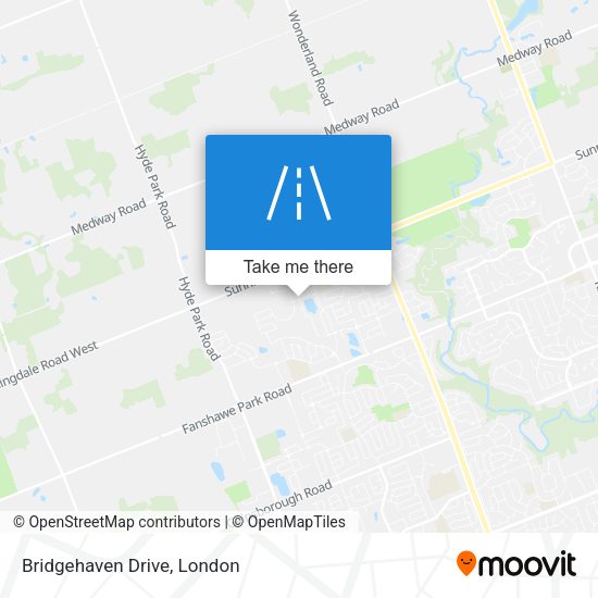 Bridgehaven Drive map