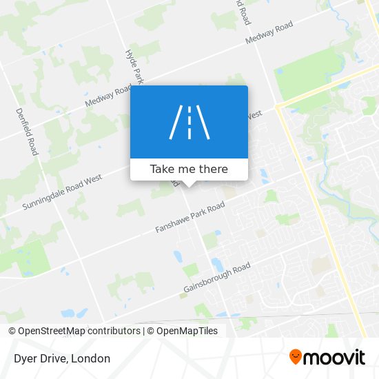 Dyer Drive map