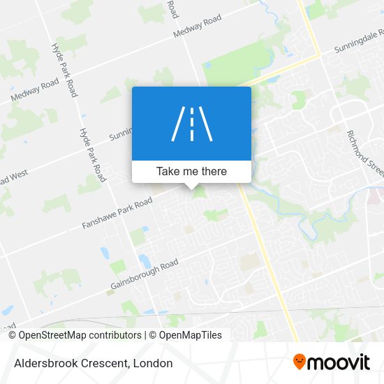 Aldersbrook Crescent map