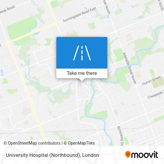 University Hospital (Northbound) map
