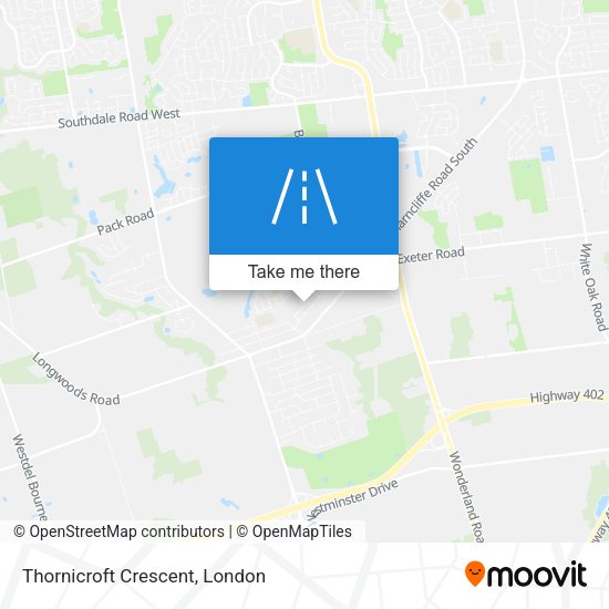 Thornicroft Crescent map