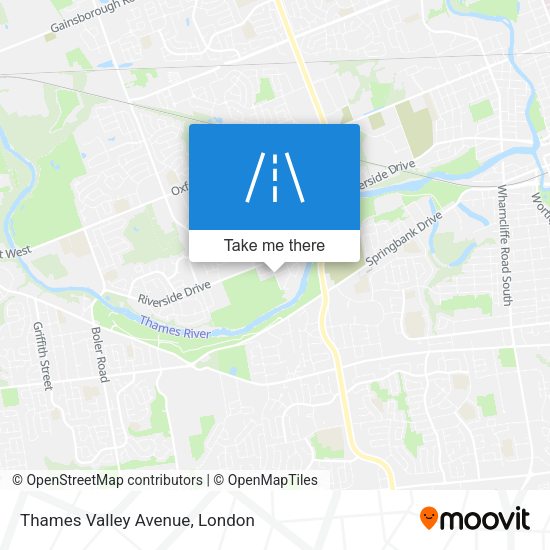 Thames Valley Avenue map