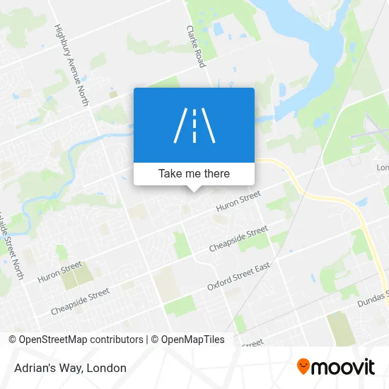 Adrian's Way map
