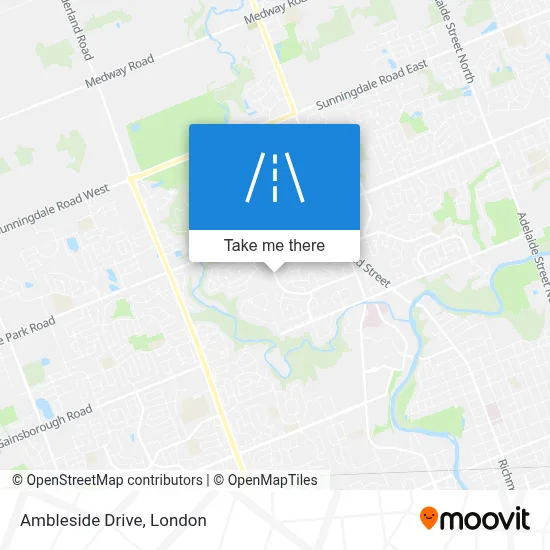 Ambleside Drive map