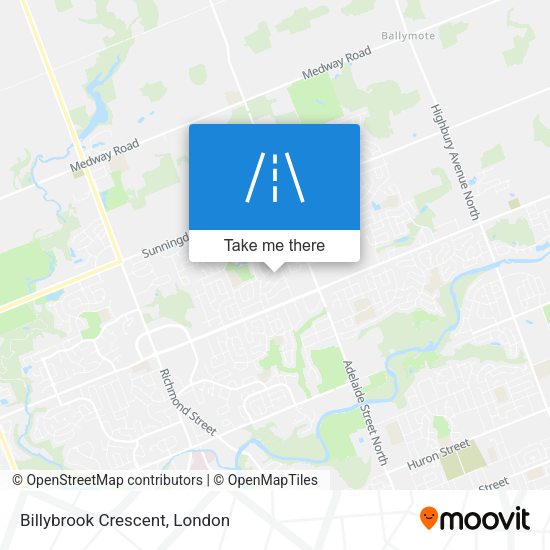 Billybrook Crescent map