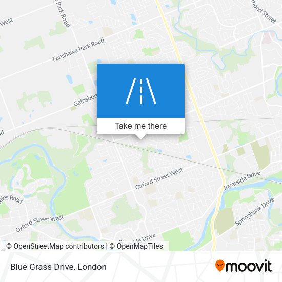 Blue Grass Drive map