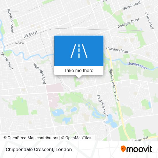 Chippendale Crescent map