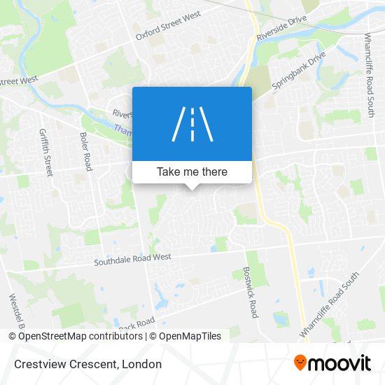 Crestview Crescent map