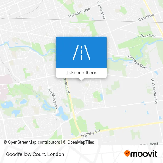 Goodfellow Court map