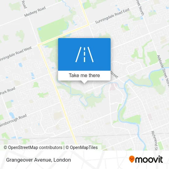Grangeover Avenue map