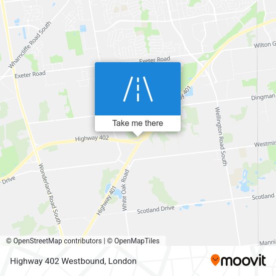 Highway 402 Westbound plan