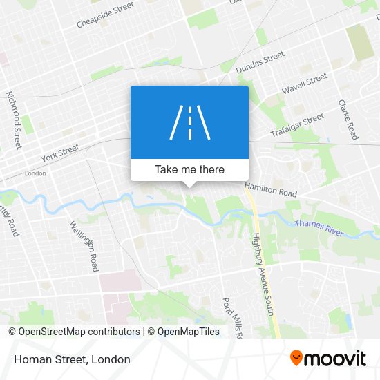 Homan Street map