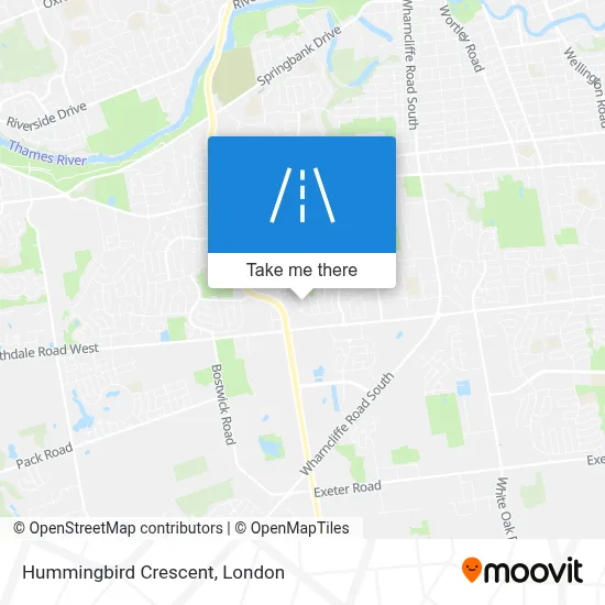 Hummingbird Crescent map