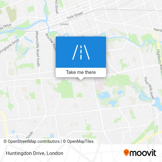 Huntingdon Drive map