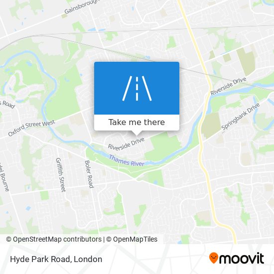 Hyde Park Road map