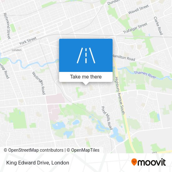 King Edward Drive map