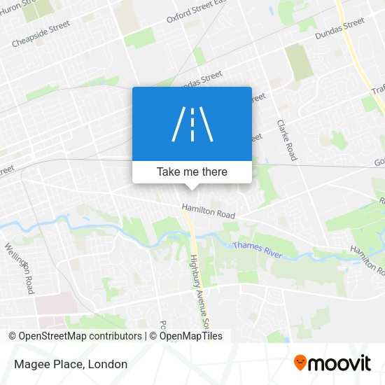 Magee Place map